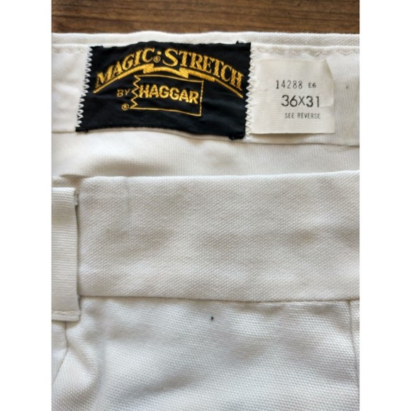 Pre Owned Magic Stretch Hagar men Jeans White Size 36x31 - Picture 5 of 6